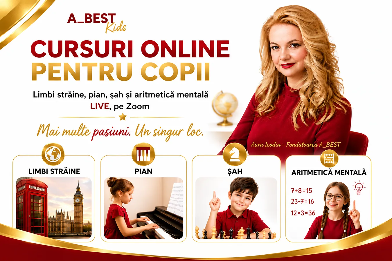 CURSURI ONLINE PENTRU COPII 7-12 ani La ABEST